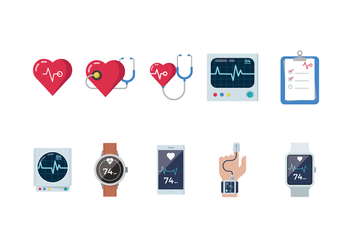Free Heart Monitor Vectors - vector gratuit #369631